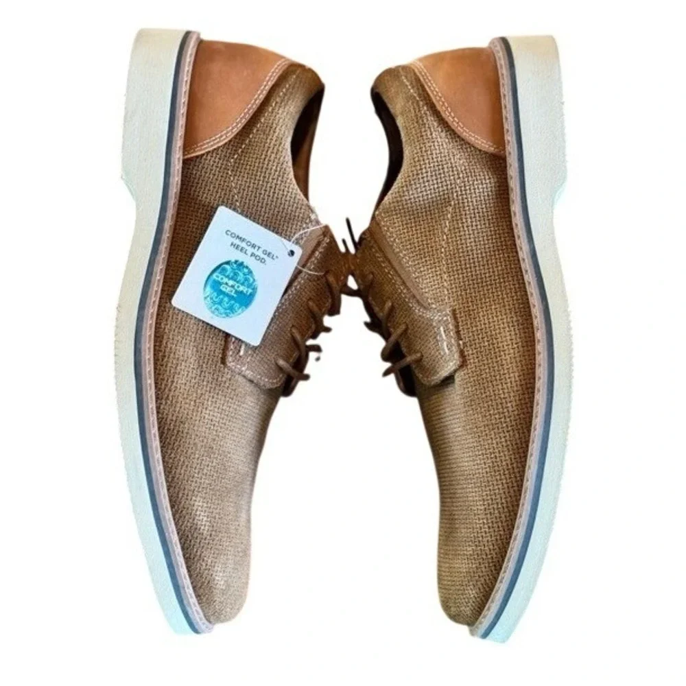 Nunn Bush Mens Chase Knit‎ Plain Toe Oxfords Comfort Gel Shoes 8.5W NEW